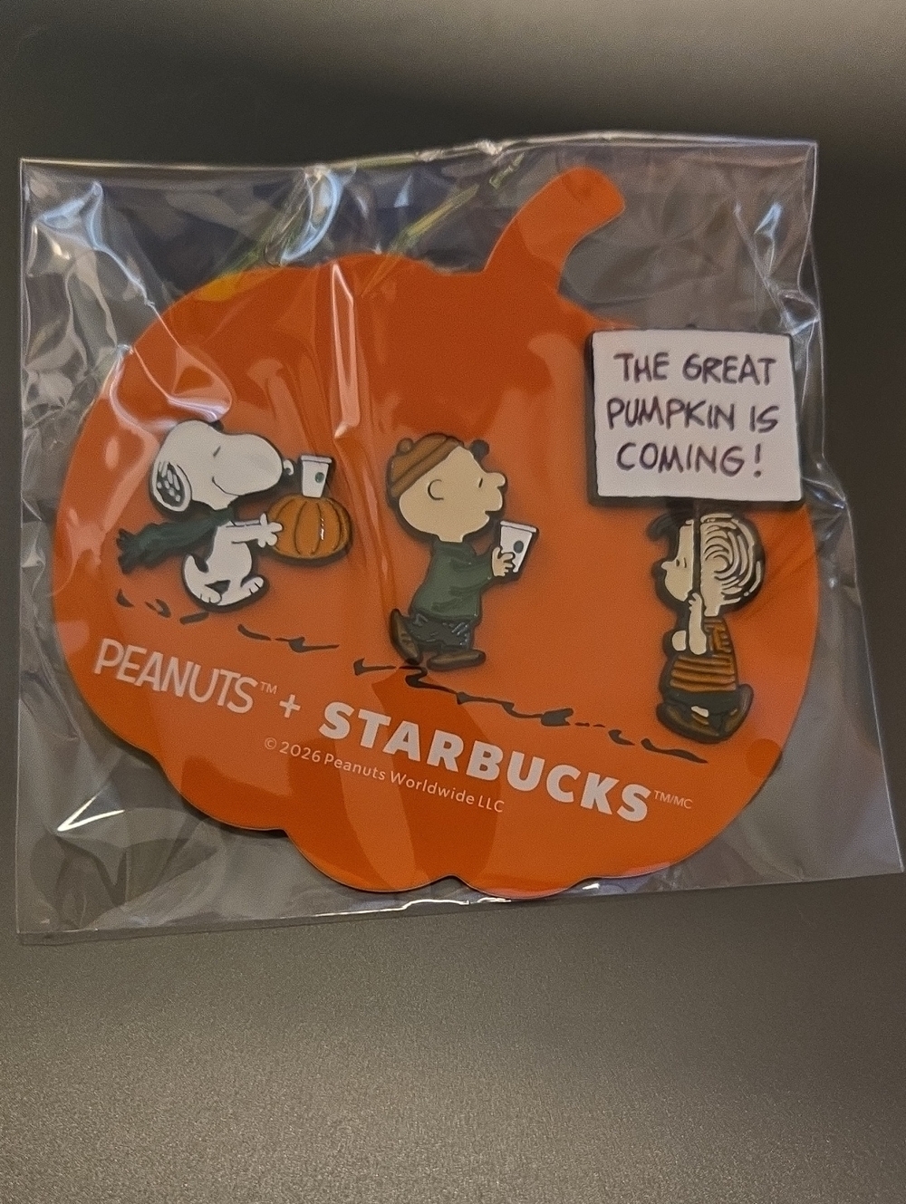 New Starbucks Peanuts Snoopy Pins - Set Of 3 - Unopened